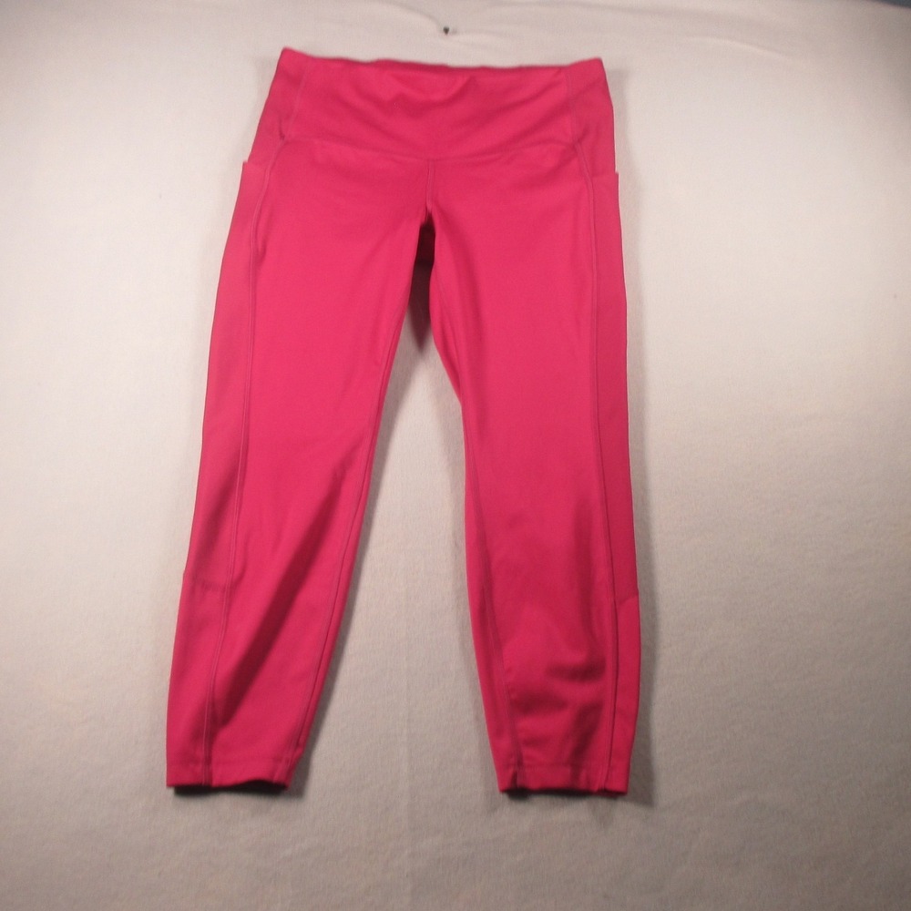 All In Motion Women's XL Pink High Rise Cropped Leggings Yoga Workout Activewear